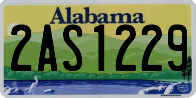 AL license plate 2AS1229
