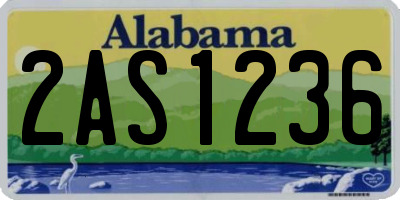 AL license plate 2AS1236