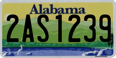 AL license plate 2AS1239