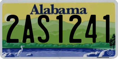 AL license plate 2AS1241