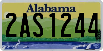 AL license plate 2AS1244