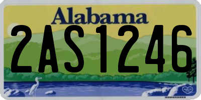 AL license plate 2AS1246