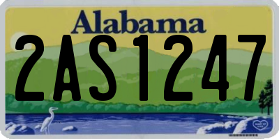 AL license plate 2AS1247