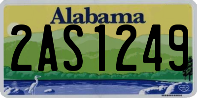 AL license plate 2AS1249