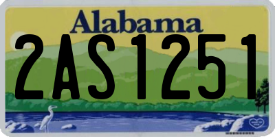 AL license plate 2AS1251