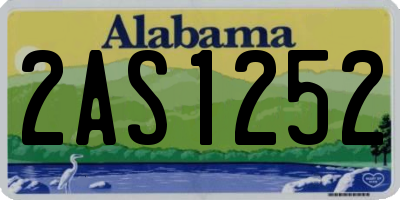 AL license plate 2AS1252