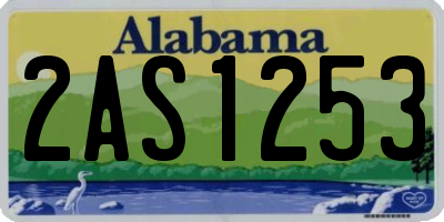 AL license plate 2AS1253