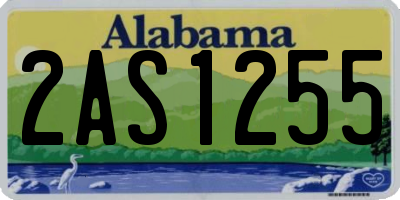 AL license plate 2AS1255
