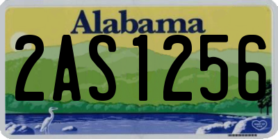 AL license plate 2AS1256