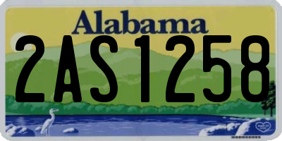 AL license plate 2AS1258