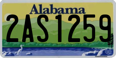 AL license plate 2AS1259