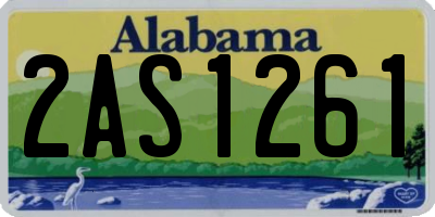 AL license plate 2AS1261
