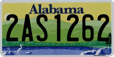 AL license plate 2AS1262