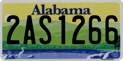 AL license plate 2AS1266