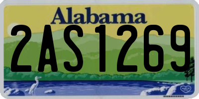 AL license plate 2AS1269