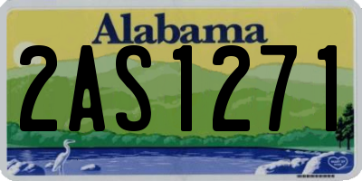 AL license plate 2AS1271