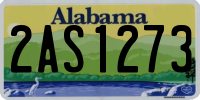 AL license plate 2AS1273