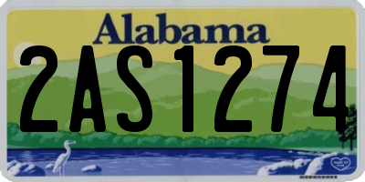 AL license plate 2AS1274