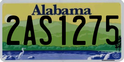 AL license plate 2AS1275