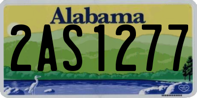 AL license plate 2AS1277