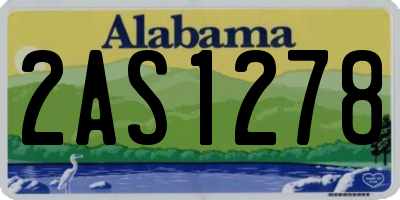 AL license plate 2AS1278