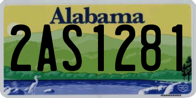 AL license plate 2AS1281