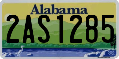AL license plate 2AS1285