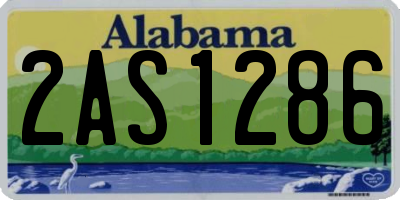 AL license plate 2AS1286