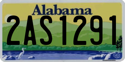 AL license plate 2AS1291