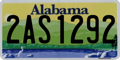 AL license plate 2AS1292