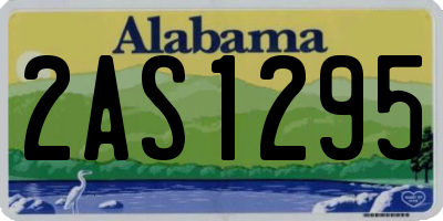 AL license plate 2AS1295