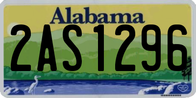 AL license plate 2AS1296