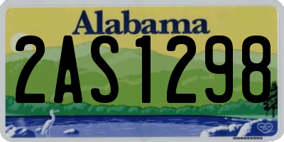 AL license plate 2AS1298