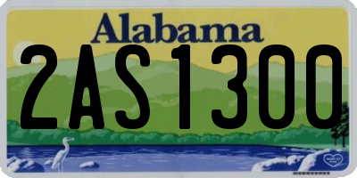 AL license plate 2AS1300