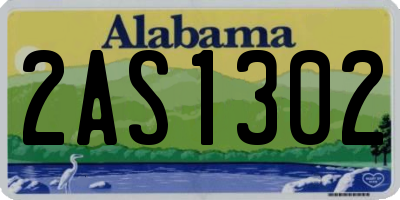AL license plate 2AS1302