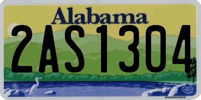 AL license plate 2AS1304