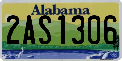 AL license plate 2AS1306