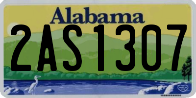 AL license plate 2AS1307