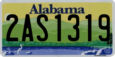AL license plate 2AS1319