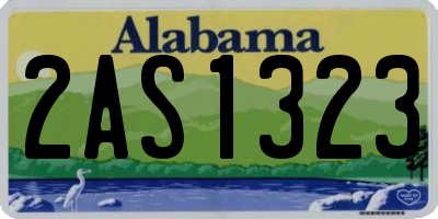 AL license plate 2AS1323