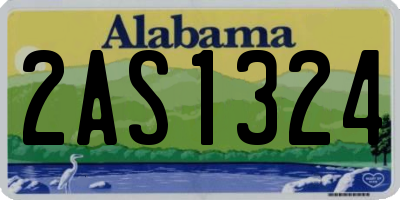 AL license plate 2AS1324