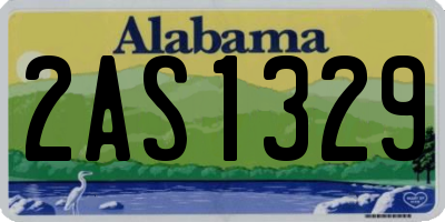 AL license plate 2AS1329