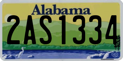 AL license plate 2AS1334