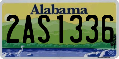 AL license plate 2AS1336