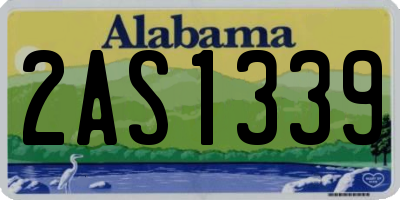 AL license plate 2AS1339