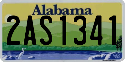 AL license plate 2AS1341