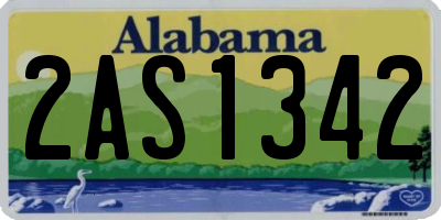 AL license plate 2AS1342
