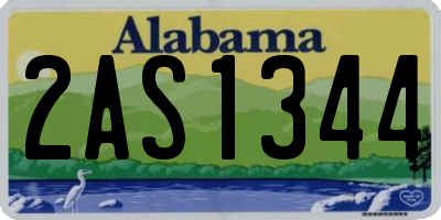 AL license plate 2AS1344