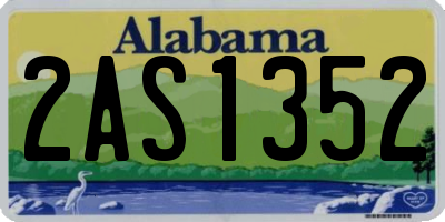 AL license plate 2AS1352