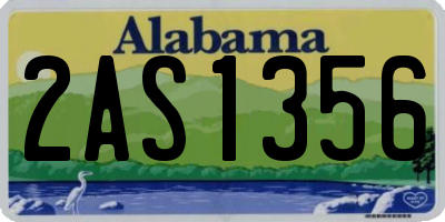 AL license plate 2AS1356